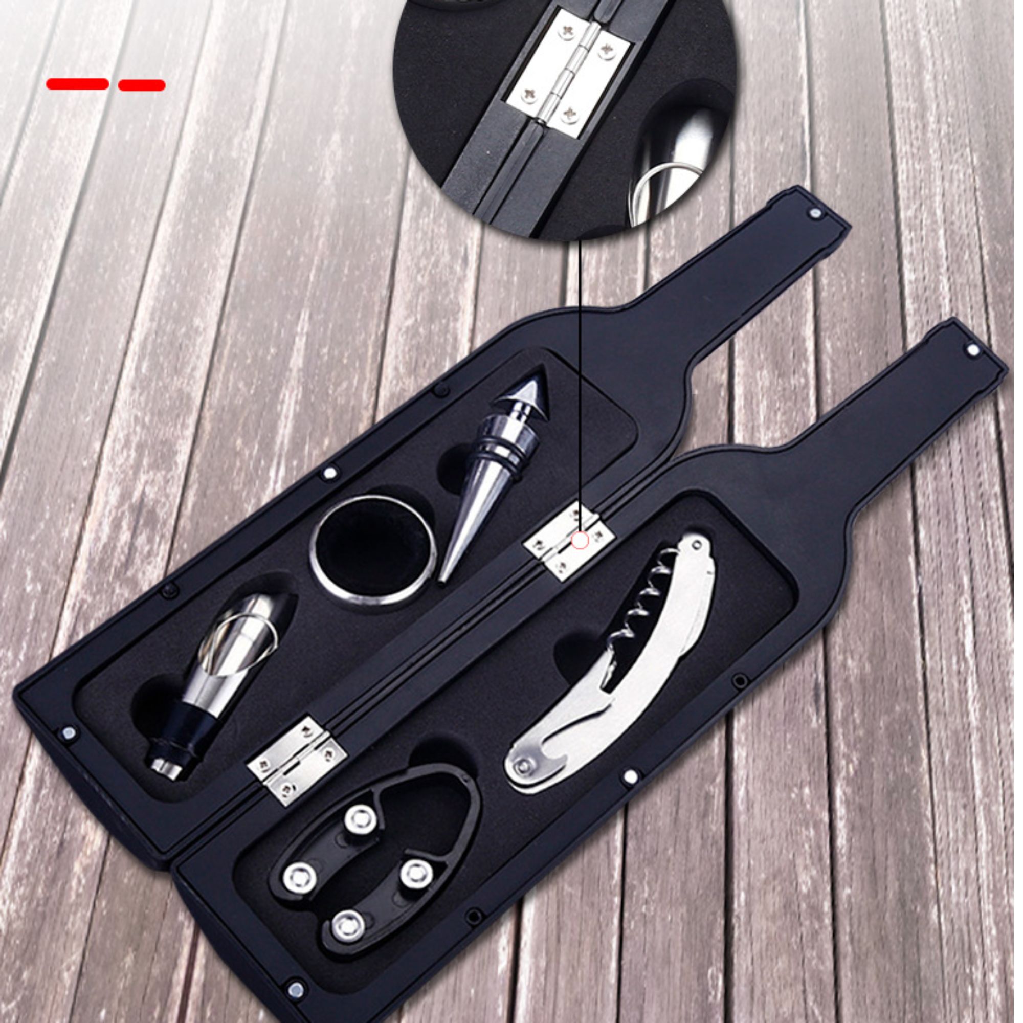 Miniatura 2 de Estuche de Botella Accesorios Vino (Gra)